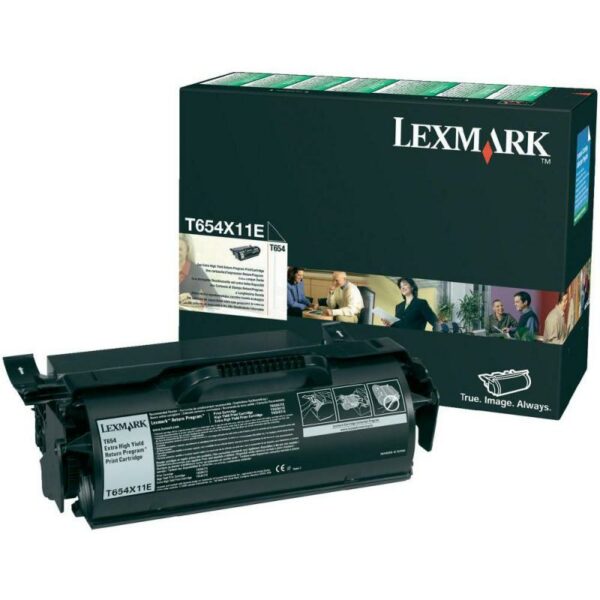 Toner Original Lexmark Black, T654X11E, pentru T650|T652|T654|T656, 36K, incl.TV 0.8 RON, „T654X11E”