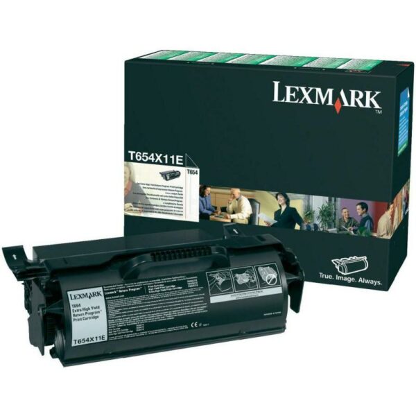 Toner Original Lexmark Black, T654X11E, pentru T650|T652|T654|T656, 36K, (timbru verde 1.2 lei) , „T654X11E”