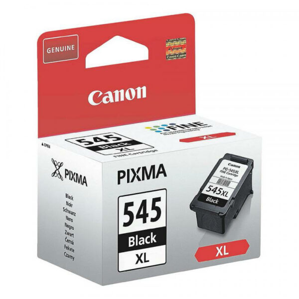 Cartus Cerneala Original Canon Black, PG-545XL, pentru Pixma IP2850|MG2450|MG2455|MG2550|MG2550S|MG2950|MG3050|MG3051|MG3052|MG3053|MX495 Black|MX495 White|TR4550|TS205|TS305|TS3150|TS315, , (timbru verde 0.15 lei), „BS8286B001AA”