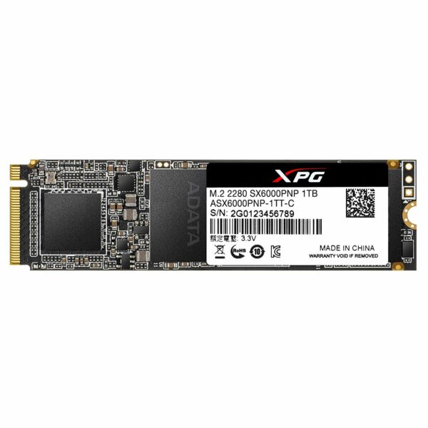 SSD ADATA, XPG SX6000 Pro, 1 TB, M.2, PCIe Gen3.0 x4, 3D TLC Nand, R/W: 2100/1500 MB/s, „ASX6000PNP-1TT-C”