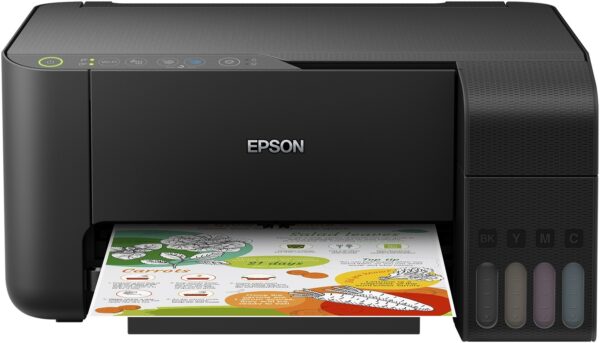 Multifunctional Inkjet Color Epson L3150, A4, Functii: Impr.|Scan.|Cop., Viteza de Printare Monocrom: 10 ppm, Viteza de printare color: 10 ppm, Conectivitate:USB|WiFi, Duplex:nu, ADF:Nu „C11CG86405” (timbru verde 11 lei)