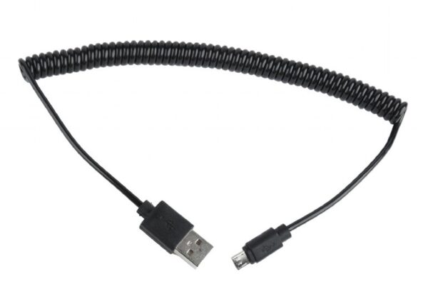 CABLU alimentare si date GEMBIRD, pt. smartphone, USB 2.0 (T) la Micro-USB 2.0 (T), 1.8m, spiralat, conectori auriti, negru, „CC-mUSB2C-AMBM-6” (timbru verde 0.08 lei)