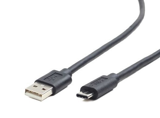 CABLU alimentare si date GEMBIRD, pt. smartphone, USB 2.0 (T) la USB 2.0 Type-C (T), 1m, negru, „CCP-USB2-AMCM-1M” (include TV 0.06 lei)