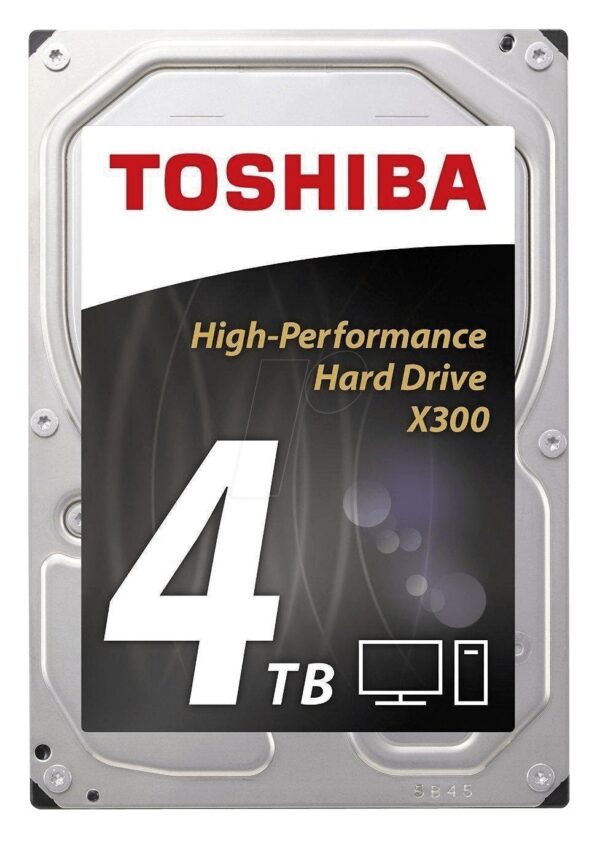 HDD TOSHIBA 4 TB, X300, 7.200 rpm, buffer 128 MB, pt. desktop PC, „HDWE140UZSVA”
