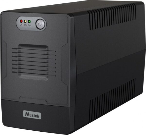 UPS MUSTEK Line Int. cu management, LED, 1000VA/ 600W, AVR, 4 x socket Schuko, status cu LED, 2 x baterie 12V/7Ah, Backup: 30s- 30 min., incarcare: 6h, con. USB, combo RJ45, „PowerMust 1000 Line Int. LED””1000-LED-LI-T10” (include TV 10lei)