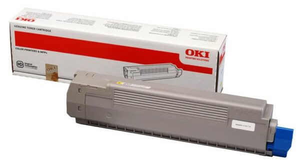 Toner Original Oki Yellow, 44643001, pentru C801, 7.3K,”44643001″