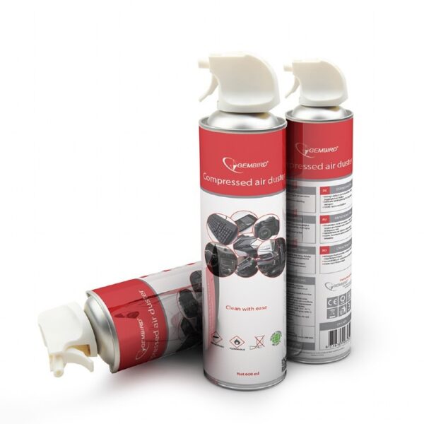 SPRAY curatare cu AER COMPRIMAT, GEMBIRD, 600 ml, „CK-CAD-FL600-01”