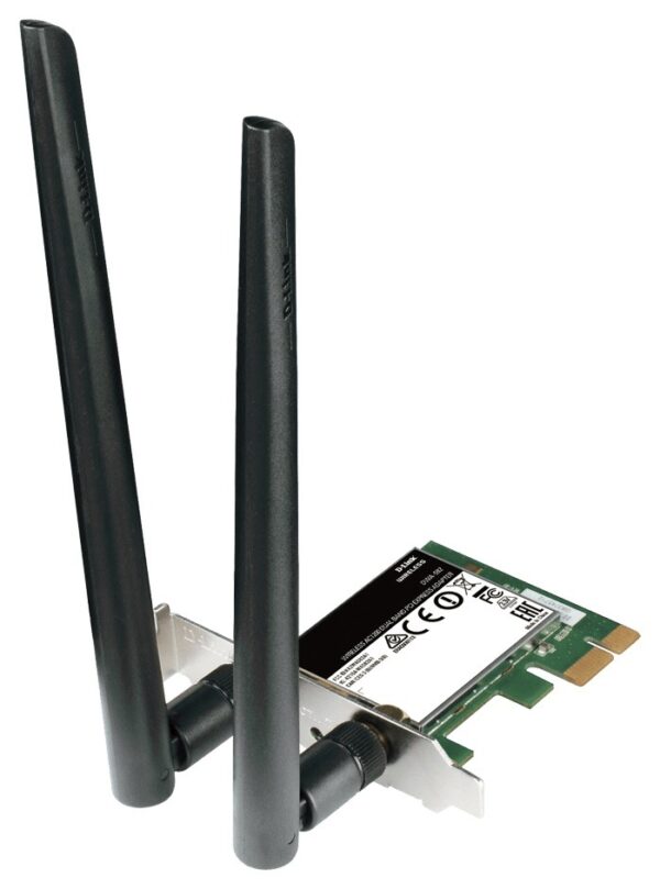 PLACA RETEA D-LINK , intern wireless 2.4 GHz | 5 GHz, PCI-E, port, 867 Mbps, antena externa x 2, „DWA-582”