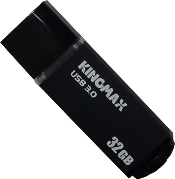MEMORIE USB 3.0 KINGMAX 32 GB, cu capac, carcasa aluminiu, negru, „KM-MB03-32GB/BK” (include TV 0.03 lei)