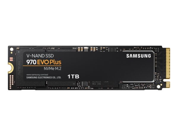 SSD SAMSUNG, Gen3 x 4, 970 EVO plus, 1 TB, M.2, PCIe Gen3.0 x4, V-Nand 3bit MLC, R/W: 3500/3300 MB/s, „MZ-V7S1T0BW”