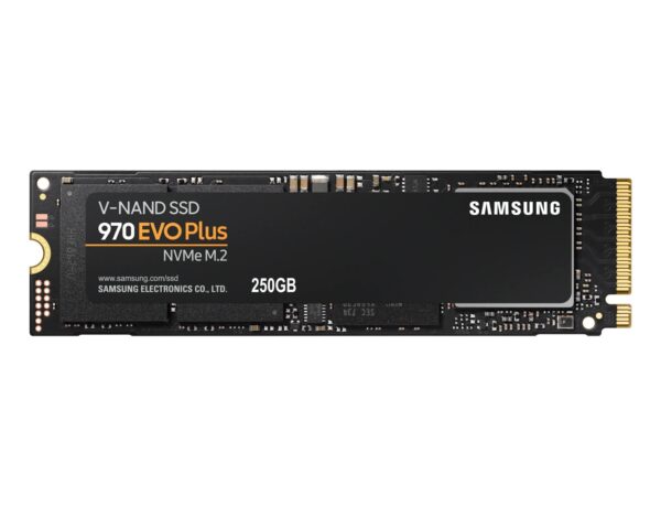 SSD SAMSUNG, Gen3 x 4, 970 EVO plus, 250 GB, M.2, PCIe Gen3.0 x4, V-Nand 3bit MLC, R/W: 3500/2300 MB/s, „MZ-V7S250BW”