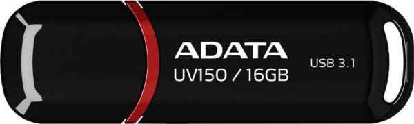 MEMORIE USB 3.2 ADATA 16 GB, cu capac, carcasa plastic, negru, „AUV150-16G-RBK” (include TV 0.02 lei)