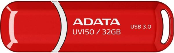 MEMORIE USB 3.2 ADATA 32 GB, cu capac, carcasa plastic, rosu, „AUV150-32G-RRD” (timbru verde 0.03 lei)