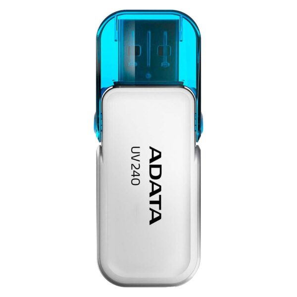 MEMORIE USB 2.0 ADATA 32 GB, cu capac, carcasa plastic, alb, „AUV240-32G-RWH” (timbru verde 0.03 lei)