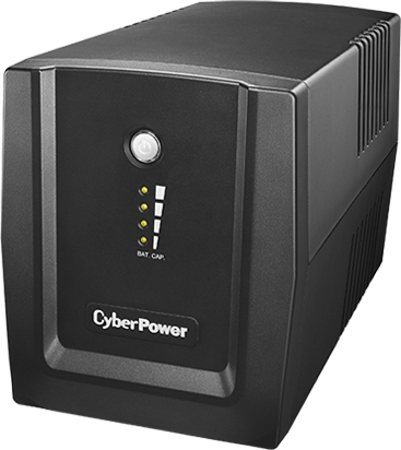UPS CYBER POWER Line Int. cu management, LED, 2200VA/ 1320W, AVR, 4 x socket Shucko, indicatie status cu LED, 2 x baterie 12V/9Ah, Backup 70 – 95 min, incarcare 8h, conector USB, combo RJ45, „UT2200E” (timbru verde 40 lei)