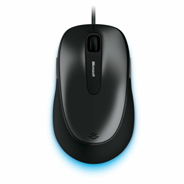 MOUSE MICROSOFT, „Comfort 4500”, PC sau NB, cu fir, USB, optic, 1000 dpi, butoane/scroll 4/1, , negru, „4FD-00023” (timbru verde 0.18 lei)