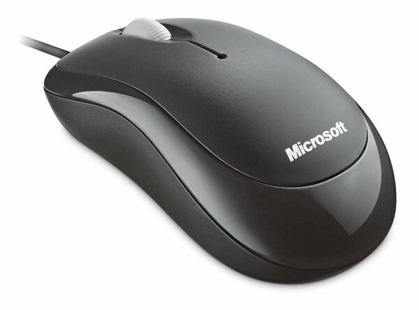 MOUSE MICROSOFT, „Basic”, PC sau NB, cu fir, USB, optic, 800 dpi, butoane/scroll 3/1, , negru, „4YH-00007” (timbru verde 0.18 lei)