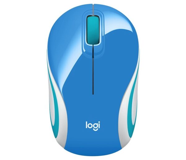 MOUSE LOGITECH, „M187”, PC sau NB, wireless, 2.4GHz, optic, 1000 dpi, butoane/scroll 3/1, , albastru, „910-002733” (timbru verde 0.18 lei)