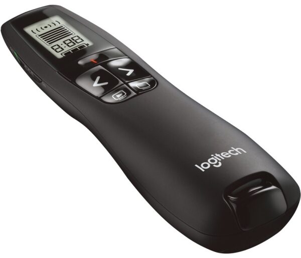 PRESENTER LOGITECH R700, wireless, laser 2.4 Ghz, max. 30 m, baterii AAA x1, negru, „910-003506” (include TV 0.18lei)