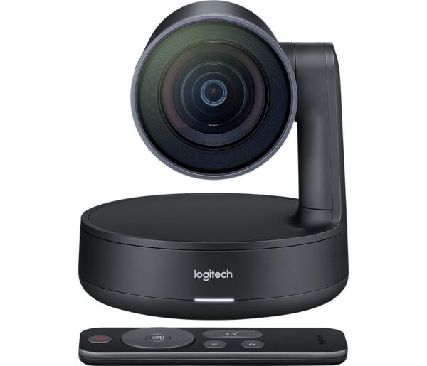 CAMERA web LOGITECH Rally Camera, 4K UHD rez 3840 x 2160, USB 3.0, negru, „960-001227” (timbru verde 0.18 lei)