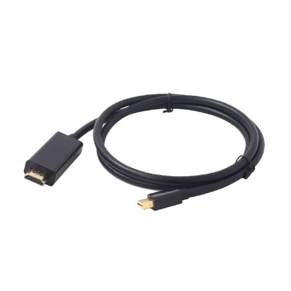 CABLU video GEMBIRD, adaptor Mini-DisplayPort (T) la HDMI (T), 1.8m, rezolutie maxima 4K UHD (3840 x 2160) la 30 Hz, negru, „CC-mDP-HDMI-6” (include TV 0.06 lei)