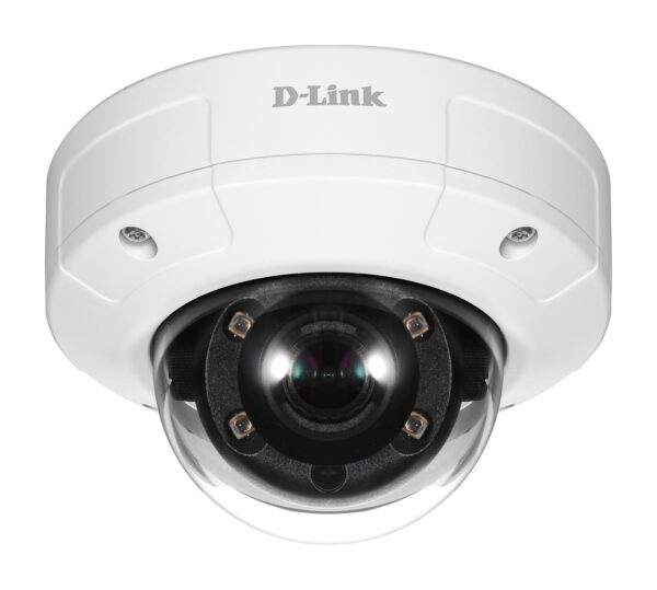 CAMERA IP D-Link, dome, pt. interior | exterior, dist. IR 20 m, tip lentila fixa 2.8 mm, 5 Mpx, cu fir, microfon nu, PoE da, carcasa metal, slot SD card da, „DCS-4605EV” (timbru verde 0.8 lei)