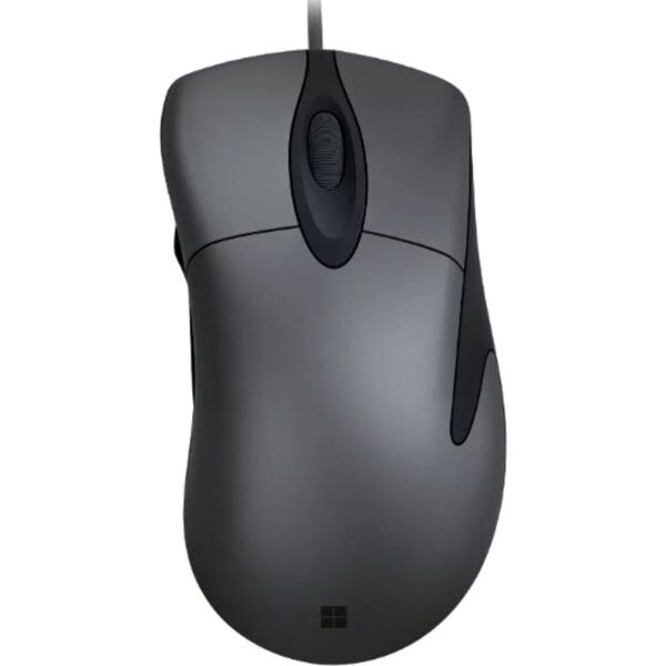 MOUSE MICROSOFT, „Classic Intelimouse”, PC sau NB, cu fir, USB, optic, 3200 dpi, butoane/scroll 5/1, butoane programabile, negru / gri, „HDQ-00006” (timbru verde 0.18 lei)