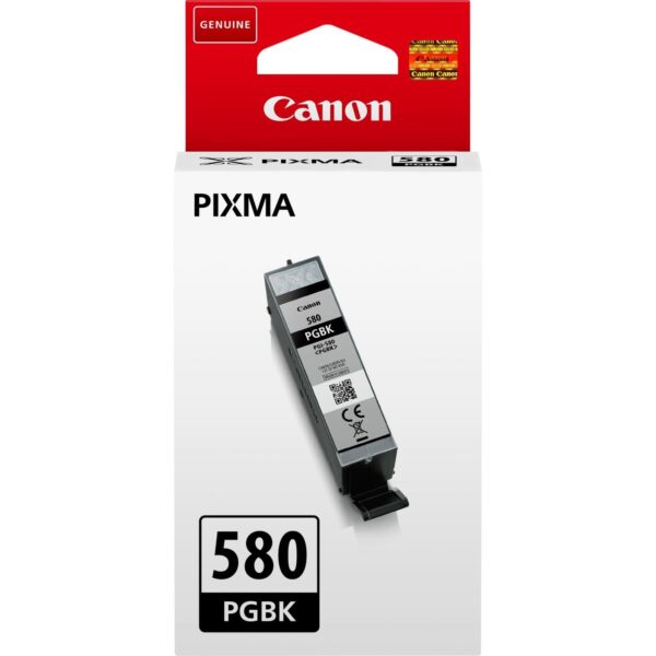 Cartus Cerneala Original Canon Black, PGI-580PGBK, pentru Pixma TR7550|TR8550|TS6150|TS6250|TS705|TS8150|TS8250|TS9150|TS9155|TS9550, , incl.TV 0.11 RON, „2078C001AA”