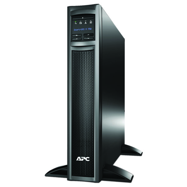 UPS APC, „Smart-UPS X”, Line Int. sin pura mgmt, tower, rack, 750VA / 600W, AVR, IEC x 8, 1 x baterie APCRBC116, display LCD, back-up 31 – 40 min., „SMX750I”, SP prelungire garantie(WBEXTWAR1YR-SP-02/WBEXTWAR3YR-SP-02), (timbru verde 40 lei)