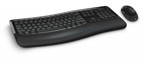 KIt TASTATURA si Mouse Microsoft, „Comfort Desktop 5050”, wireless, 125 taste format standard, mouse , 3/1 butoane, negru, „PP4-00019” (timbru verde 0.8 lei)