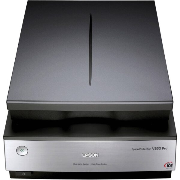 SCANNER EPSON Perfection V850 Pro Perfection, dimensiune A4, tip flatbed, viteza scanare: 15s/pagina color, rezolutie optica 6400x9600dpi, senzor CCD, scanare film foto, interfata: USB 2.0. „B11B224401” (timbru verde 11 lei)