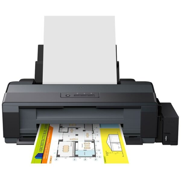 Imprimanta Inkjet CISS Color Epson L1300, A3, Functii: Impr., Viteza de Printare Monocrom: 15 ppm, Viteza de printare color: 5.5 ppm, Conectivitate:USB, Duplex:nu, ADF:Nu(Timbru Verde 21lei) „C11CD81401”