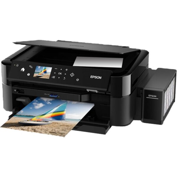 Multifunctional Inkjet CISS Color Epson L850, A4, Functii: Impr.|Scan.|Cop., Viteza de Printare Monocrom: 37 ppm, Viteza de printare color: 37 ppm, Conectivitate:USB, Duplex:nu, ADF:Nu(Timbru Verde 21lei) „C11CE31401”