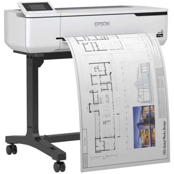 Plotter Inkjet Color Epson Surecolor SC-T3100, A1, Functii: Impr., Viteza de Printare Monocrom: nespec., Viteza de printare color: nespec., Conectivitate:USB|Retea|WiFi, Duplex:nu, ADF:Nu(timbru verde 40 lei) „C11CF11302A0”