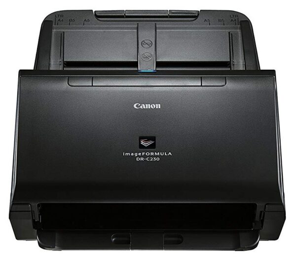 SCANNER CANON DRC230, dimensiune A4, tip sheetfed, duplex, viteza de scanare: Alb-negru : 30 ppm/60ipm, Color: 30ppm/60ipm, rezolutie optica 600dpi, senzor CIS, alimentator 60 coli, „2646C003AA” (timbru verde 4 lei)