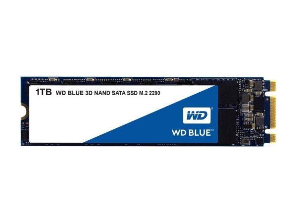 SSD WD, Blue, 1 TB, M.2, S-ATA 3, 3D Nand, R/W: 560/530 MB/s, „WDS100T2B0B”