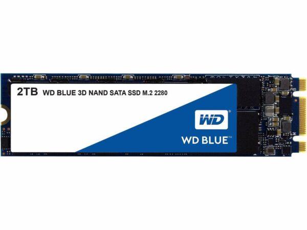 SSD WD, Blue, 2 TB, M.2, S-ATA 3, 3D Nand, R/W: 560/530 MB/s, „WDS200T2B0B”