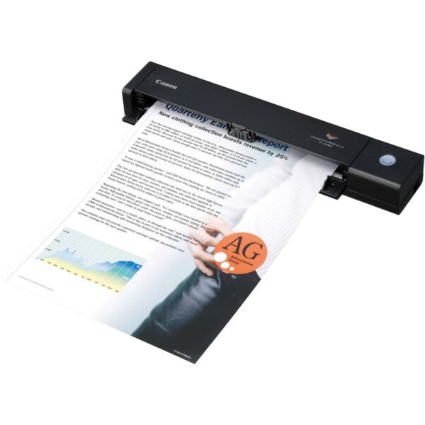 SCANNER CANON P-208II portabil, dimensiune A4, tip portabil, viteza scanare 8ppm alb-negru si color, duplex, rezolutie optica 600dpi, rezolutie hardware 600x600dpi, senzor CIS, interfata: USB 2.0, „EM9704B003AA” (timbru verde 4 lei)