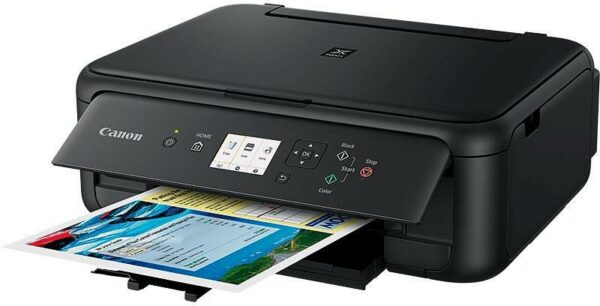 Multifunctional Inkjet Color Canon Pixma TS5150, A4, Functii: Impr.|Scan.|Cop., Viteza de Printare Monocrom: 13ppm, Viteza de printare color: 6.8ppm, Conectivitate:USB|WiFi, Duplex:Da, ADF:Nu(incl.TV 8RON) „2228C006AA”