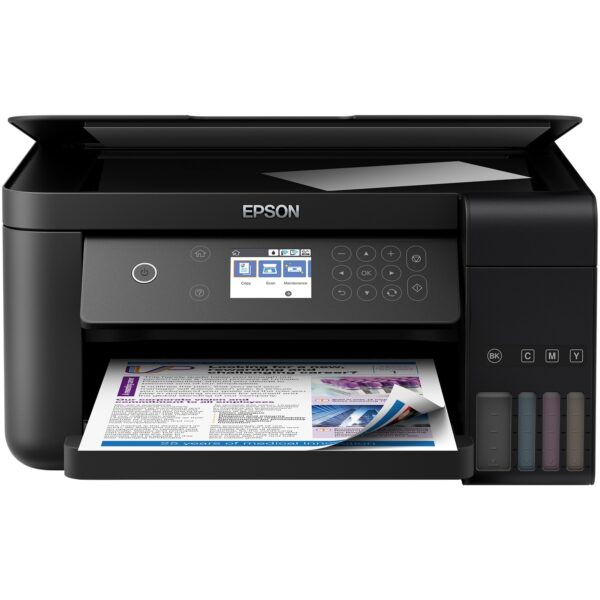 Multifunctional Inkjet CISS Color Epson L6160, A4, Functii: Impr.|Scan.|Cop., Viteza de Printare Monocrom: 33 ppm, Viteza de printare color: 20 ppm, Conectivitate:USB|Retea|WiFi, Duplex:Da, ADF:Nu(Timbru Verde 21lei) „C11CG21402”