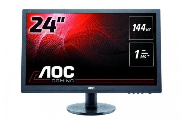 MONITOR AOC 24″ gaming, TN, Full HD (1920 x 1080), Wide, 350 cd/mp, 1 ms, VGA, DVI, HDMI, DisplayPort, „G2460FQ” (timbru verde 7 lei)