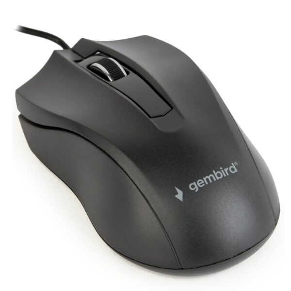 MOUSE GEMBIRD, PC sau NB, cu fir, USB, optic, 1000 dpi, butoane/scroll 3/1, , negru, „MUS-3B-01” (timbru verde 0.18 lei)