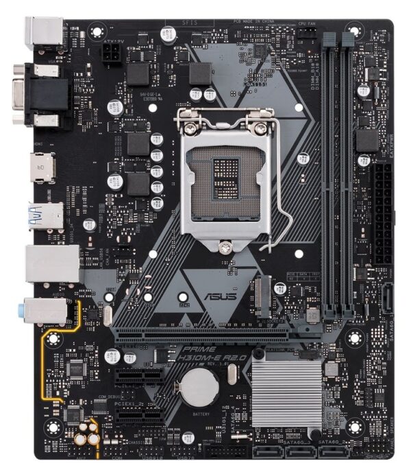 PLACA de BAZA Asus „PRIME H310M-E R2.0”, skt LGA 1151, mATX, Intel H310, 2 x DDR4, max. 32 GB, 4 x SATA, 1 x M.2, 7.1, „PRIME H310M-E R2.0”
