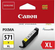 Cartus Cerneala Original Canon Yellow, CLI-571XLY, pentru Pixma MG5750|MG5751|MG6850|MG6851|MG7750|MG7751|MG7752|TS5050|TS5051|TS5053|TS5055|TS6050|TS8050|TS9050, , incl.TV 0.11 RON, „BS0334C001AA”