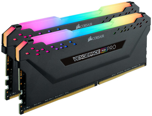 Memorie DDR Corsair – gaming DDR4 32 GB, frecventa 3000 MHz, 16 GB x 2 module, radiator, iluminare RGB, „CMW32GX4M2C3000C15”