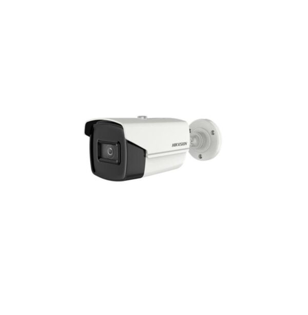 CAMERA supraveghere HIKVISION bullet, pt. exterior, dist. IR 60 m, lentila fixa 2.8 mm, 8.29 Mpx, cu fir, carcasa metal, „DS-2CE16U1T-IT3F28” (timbru verde 0.8 lei)