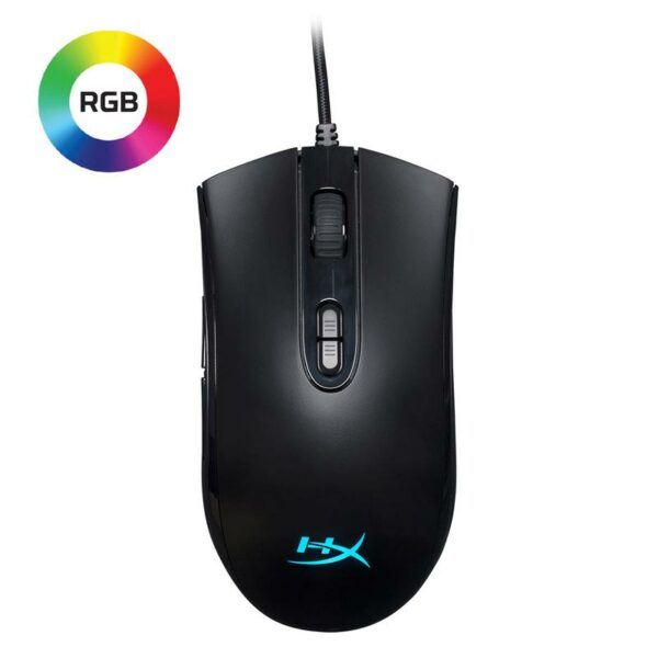 MOUSE KINGSTON, „Pulsefire Core”, gaming, cu fir, USB, optic, 6200 dpi, butoane/scroll 7/1, iluminare, butoane programabile, negru, „HX-MC004B” (timbru verde 0.18 lei)