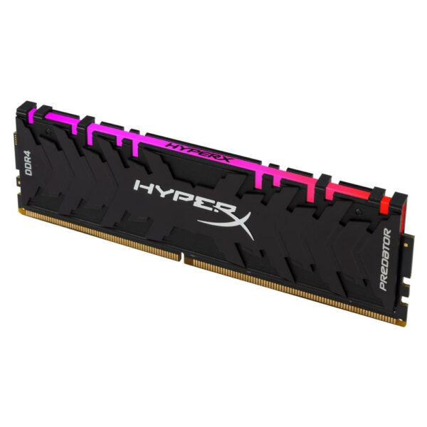 Memorie DDR Kingston – gaming DDR4 8 GB, frecventa 2933 MHz, 1 modul, radiator, iluminare RGB, „HX429C15PB3A/8”