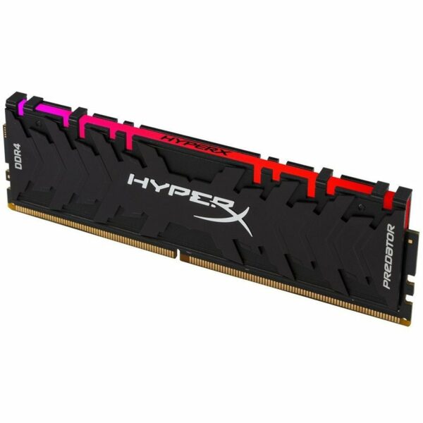 Memorie DDR Kingston – gaming DDR4 16 GB, frecventa 3200 MHz, 1 modul, radiator, iluminare RGB, „HX432C16PB3A/16”