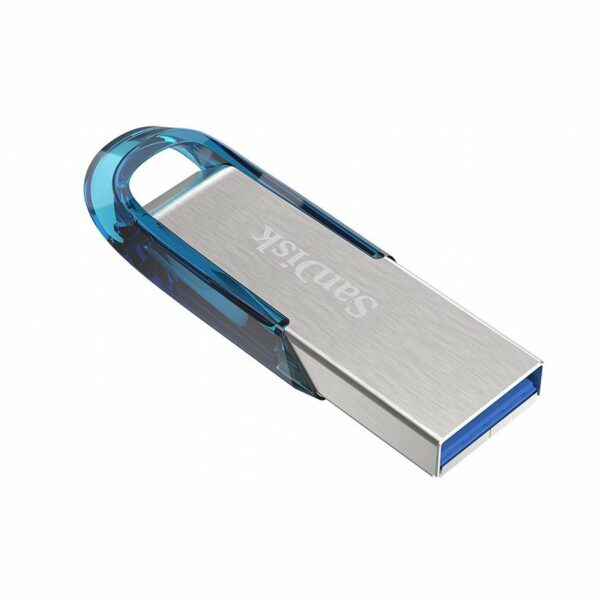 MEMORIE USB 3.0 SANDISK 32 GB, clasica, carcasa metalic, argintiu / albastru, „SDCZ73-032G-G46B” (timbru verde 0.03 lei)
